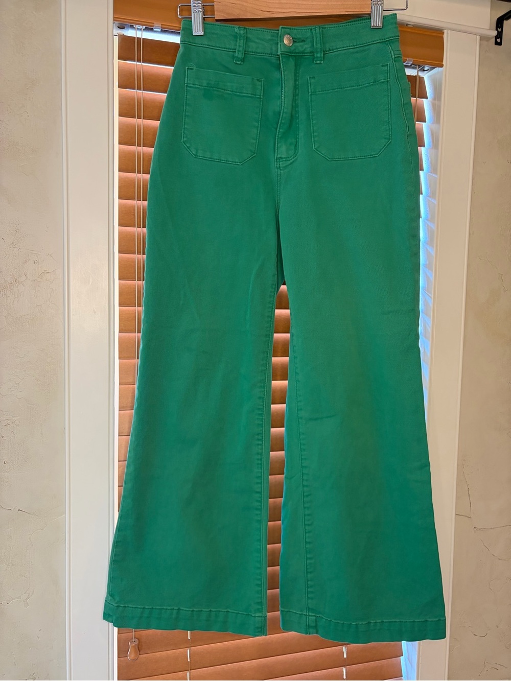 ROLLA'S Emerald Green Wide-Leg Jeans